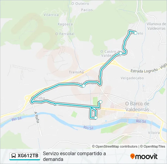 XG612TB Bus Line Map