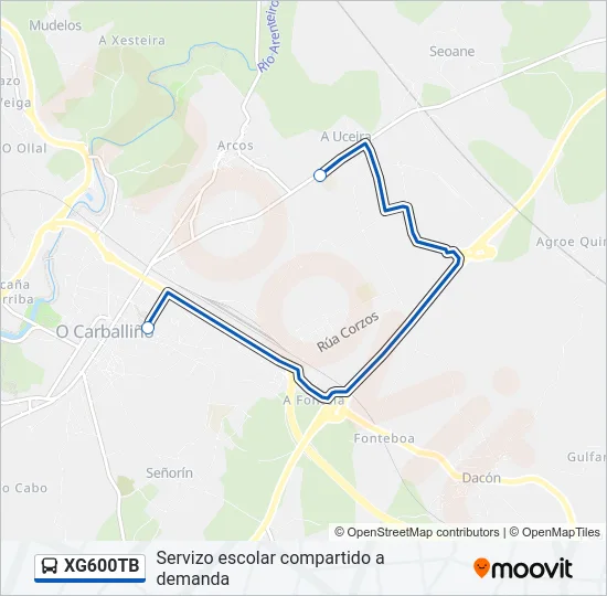 XG600TB Bus Line Map