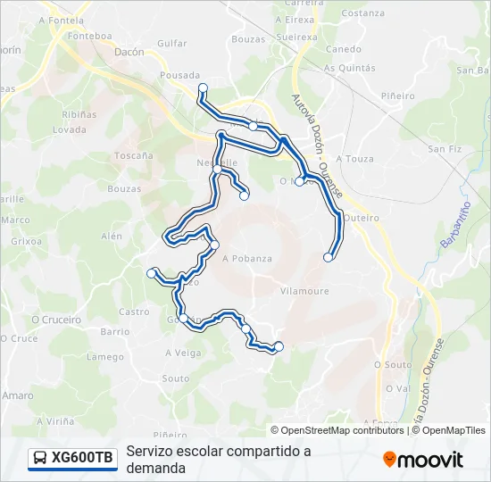 XG600TB Bus Line Map