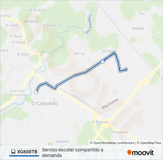 XG600TB Bus Line Map