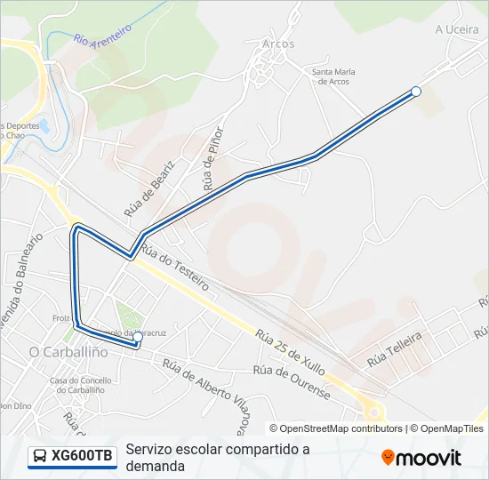 XG600TB Bus Line Map