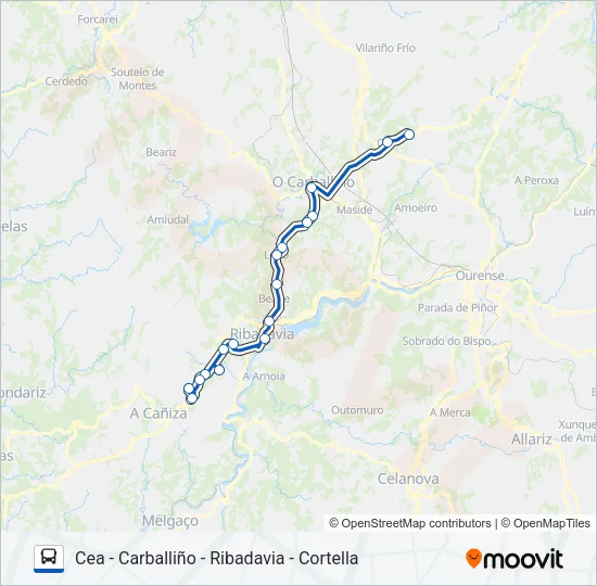 XG60028/30 Bus Line Map
