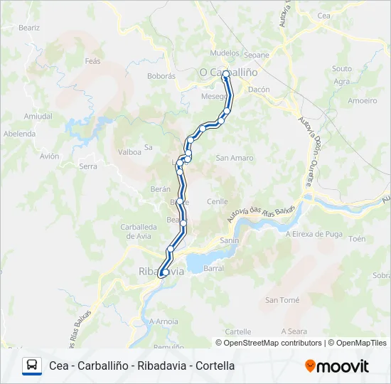 XG60028/30 Bus Line Map