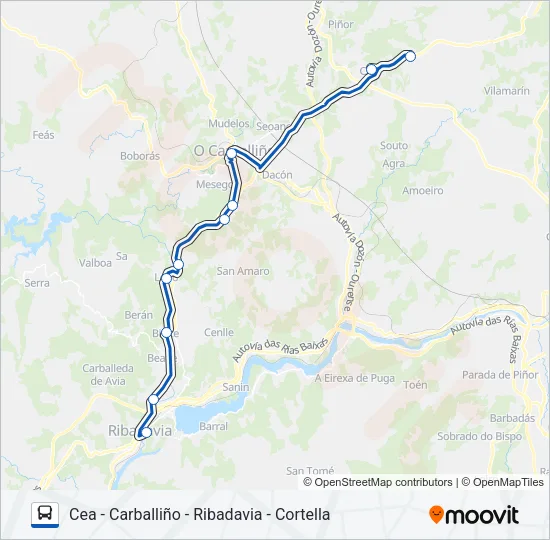 XG60028/30 Bus Line Map