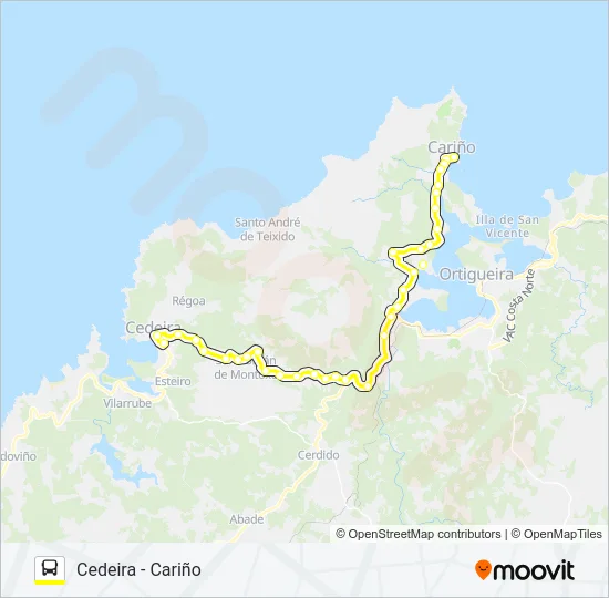 XG64021/22 Bus Line Map