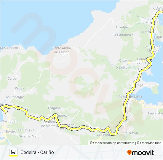 XG64021/22 Bus Line Map