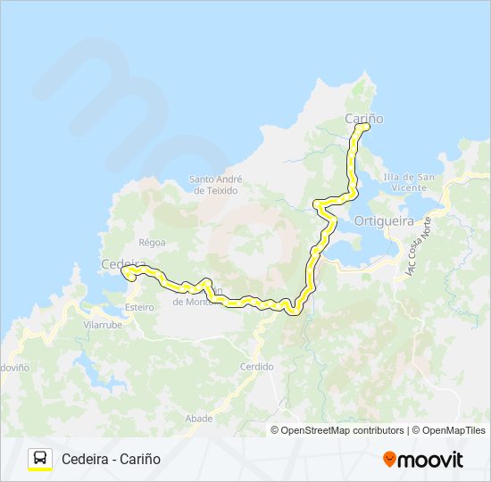 XG64021/22 bus Line Map