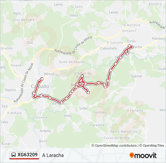 XG63209 Bus Line Map