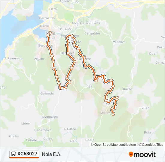 XG63027 Bus Line Map