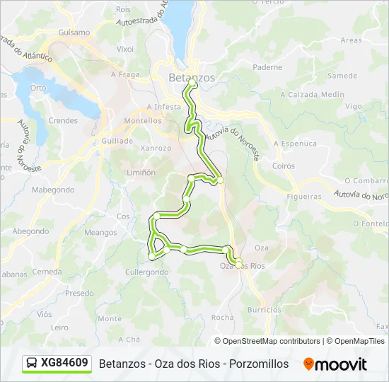 XG84609 Bus Line Map