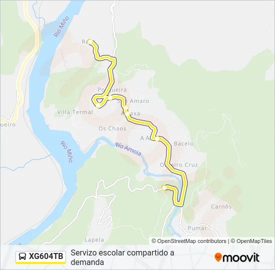 XG604TB Bus Line Map