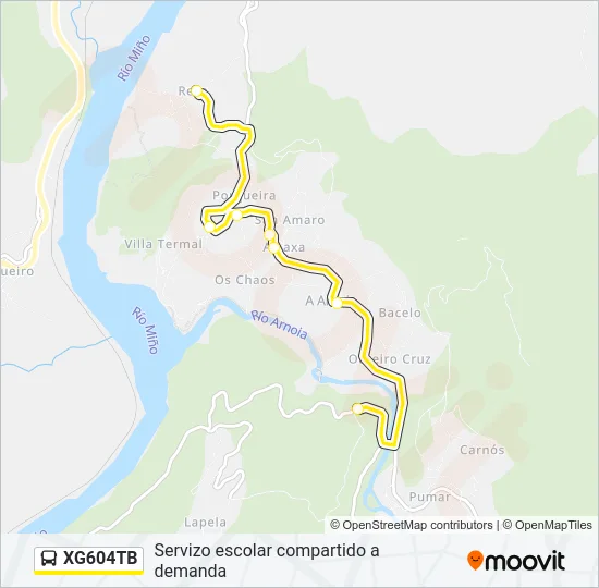 XG604TB Bus Line Map