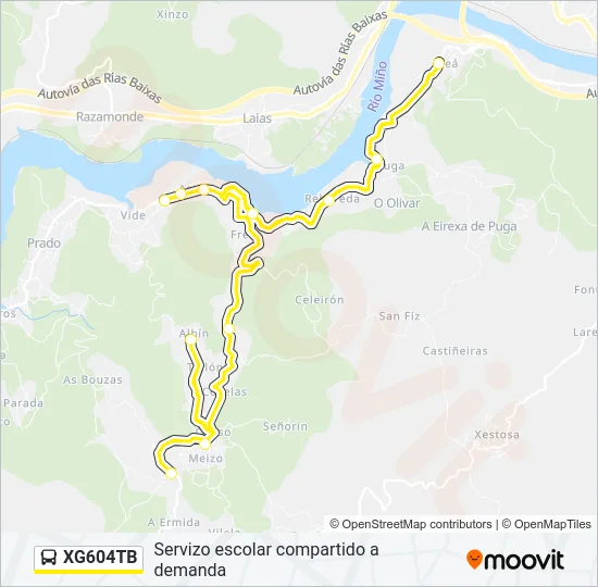 XG604TB Bus Line Map