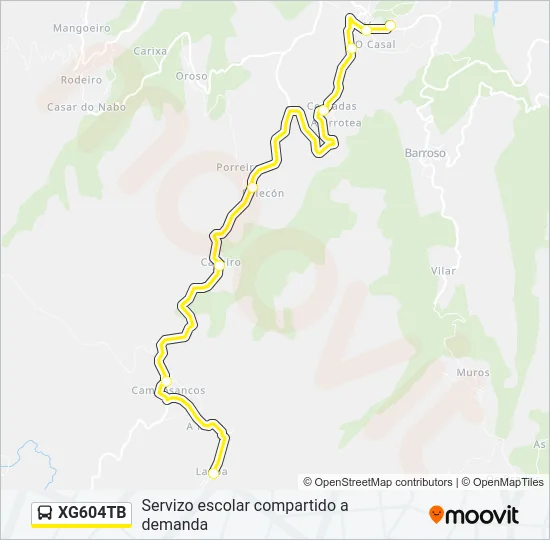 XG604TB Bus Line Map