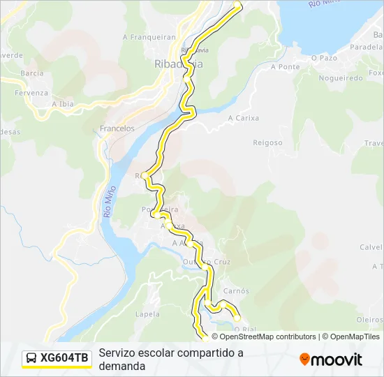 XG604TB Bus Line Map