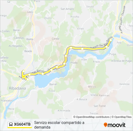 XG604TB Bus Line Map