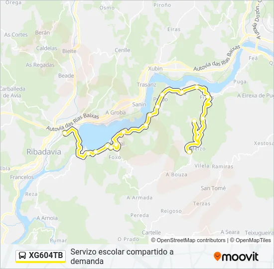 XG604TB Bus Line Map