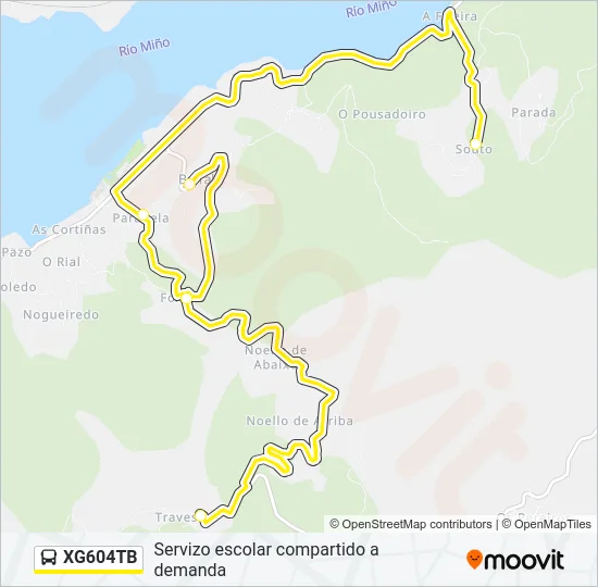 XG604TB Bus Line Map