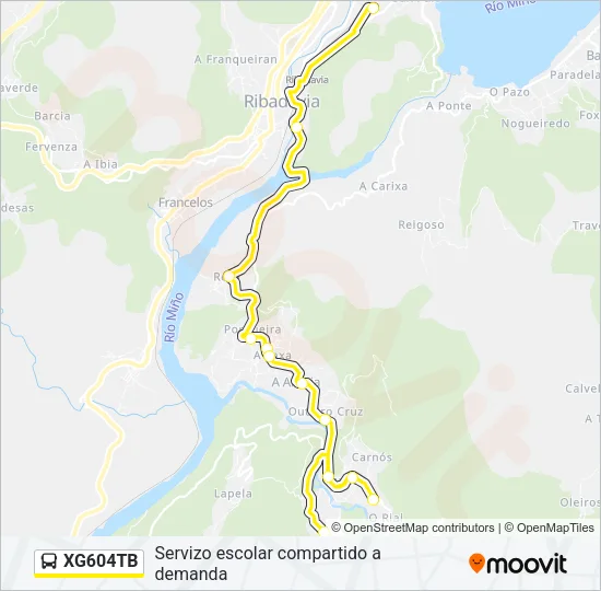 XG604TB Bus Line Map