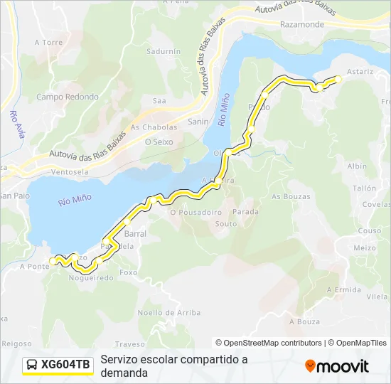 XG604TB Bus Line Map