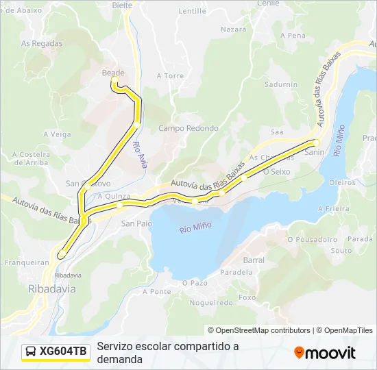 XG604TB Bus Line Map