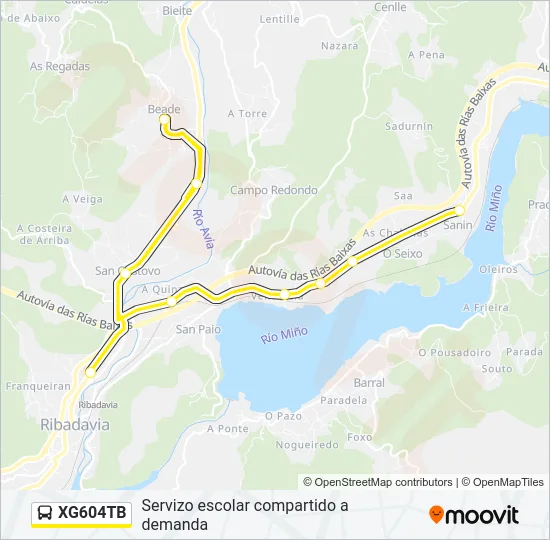 XG604TB Bus Line Map
