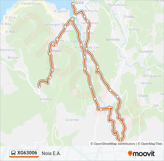 XG63006 Bus Line Map