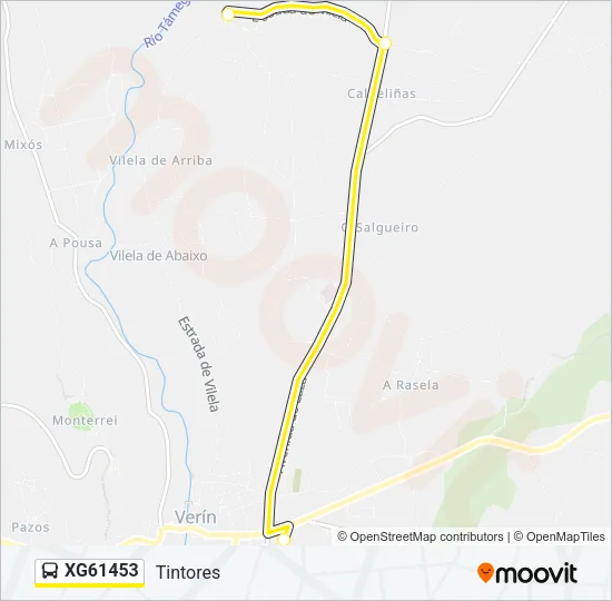 XG61453 Bus Line Map