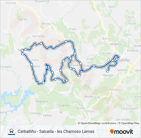 XG60007/10 Bus Line Map