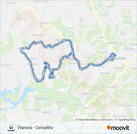 XG60007/10 Bus Line Map