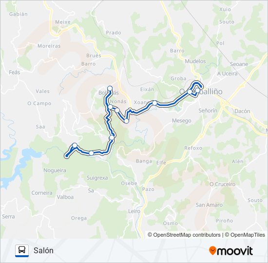 XG60007/10 bus Line Map