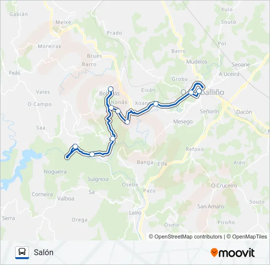 XG60007/10 Bus Line Map