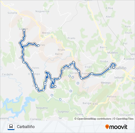 XG60007/10 bus Line Map