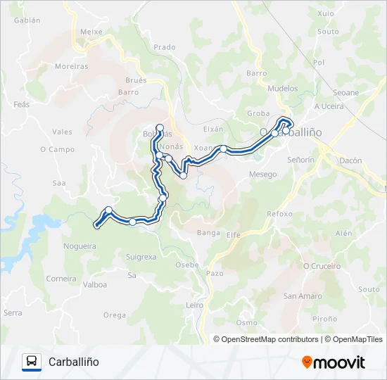 XG60007/10 Bus Line Map