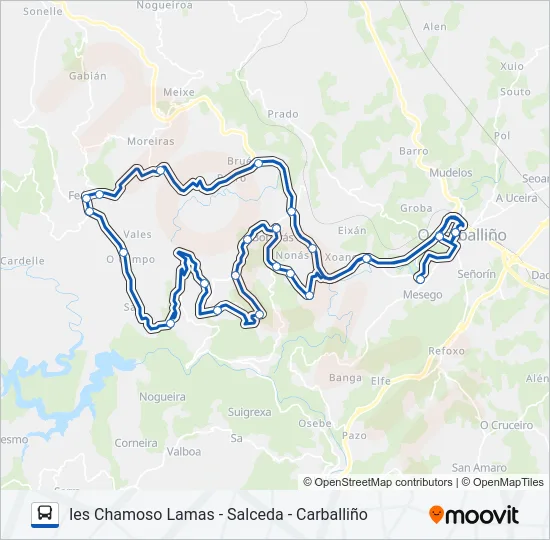 XG60007/10 Bus Line Map
