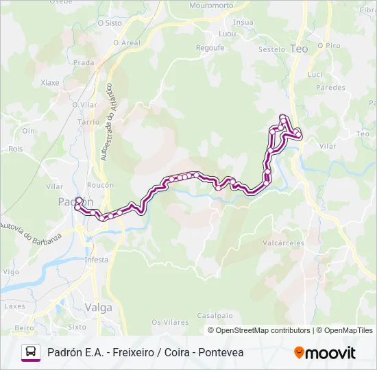 XG807-05/21 Bus Line Map