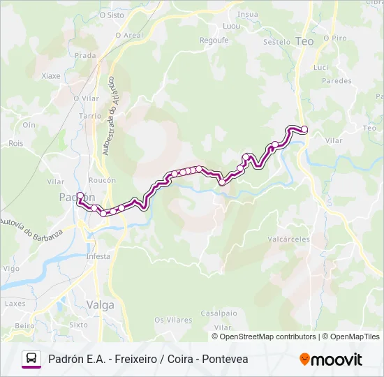 XG807-05/21 Bus Line Map