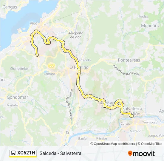 XG621H Bus Line Map