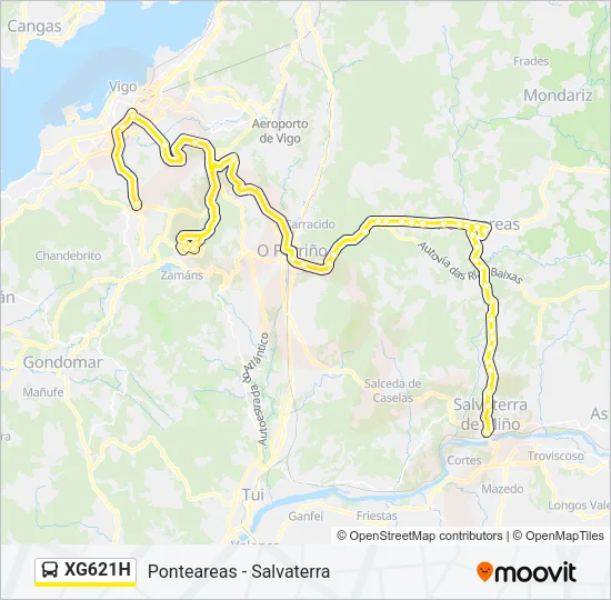 XG621H Bus Line Map