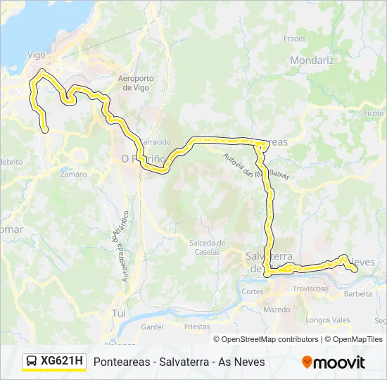 XG621H Bus Line Map