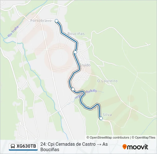 XG630TB Bus Line Map