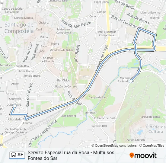 SE Bus Line Map