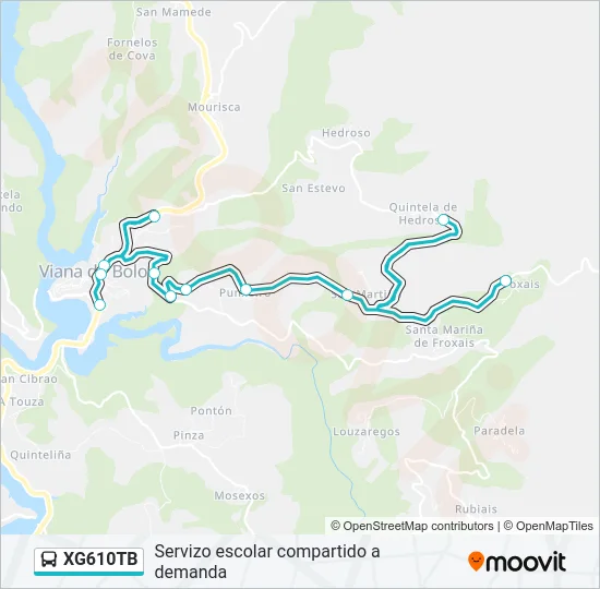 XG610TB Bus Line Map