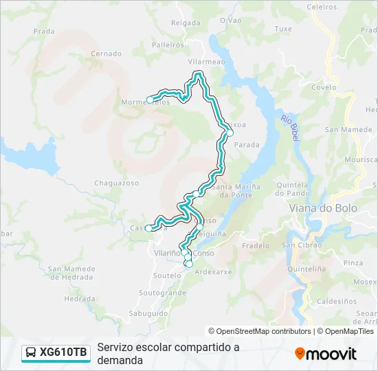 XG610TB Bus Line Map