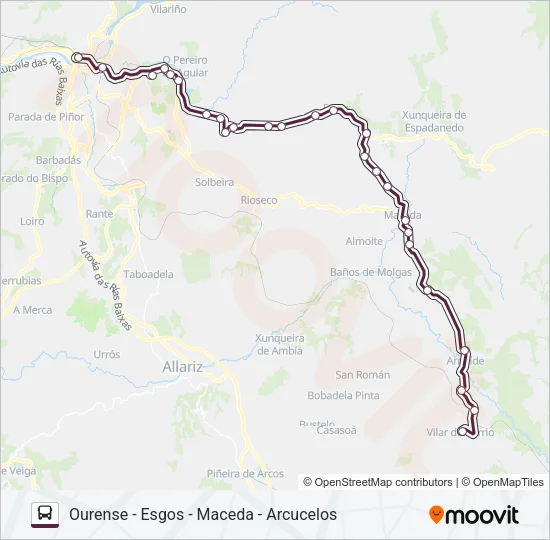 XG60208/9 Bus Line Map