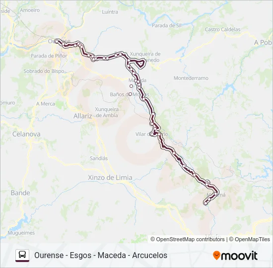 XG60208/9 Bus Line Map