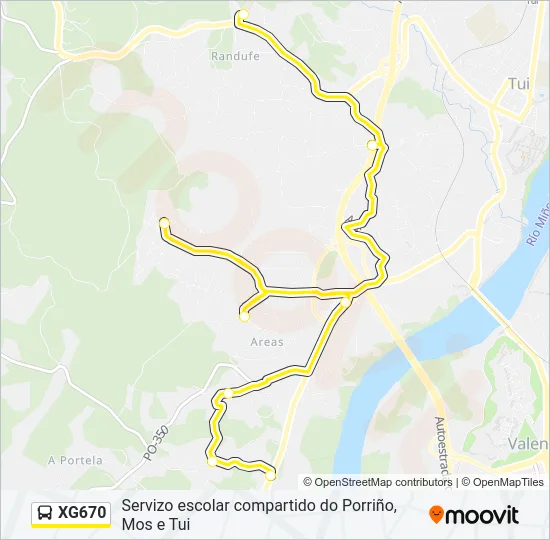 XG670 Bus Line Map