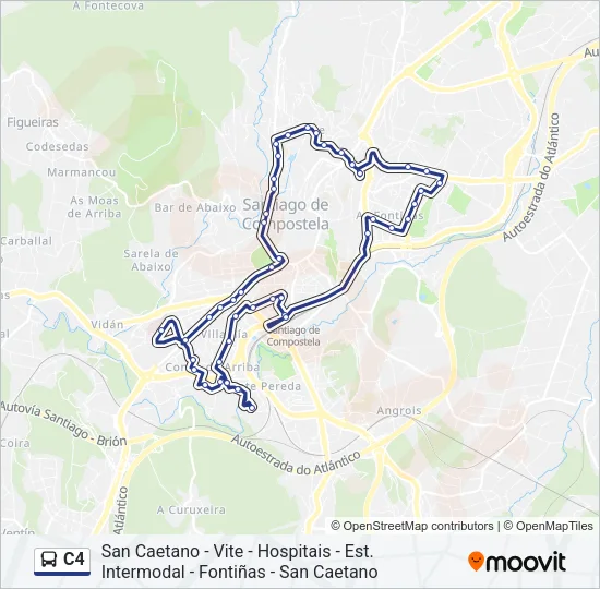 C4 Bus Line Map