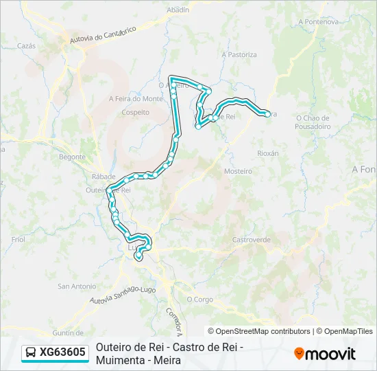 XG63605 Bus Line Map