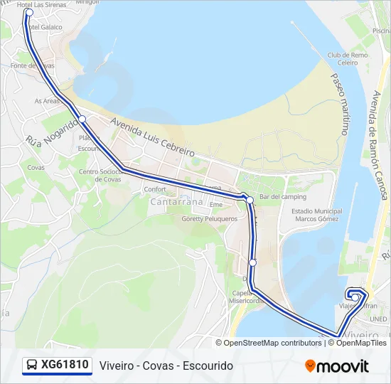 XG61810 Bus Line Map
